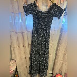 New with tags, maxi dress, navy floral from Francesca’s